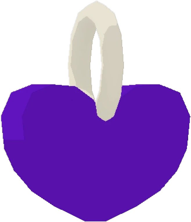 Violet Heart Charm